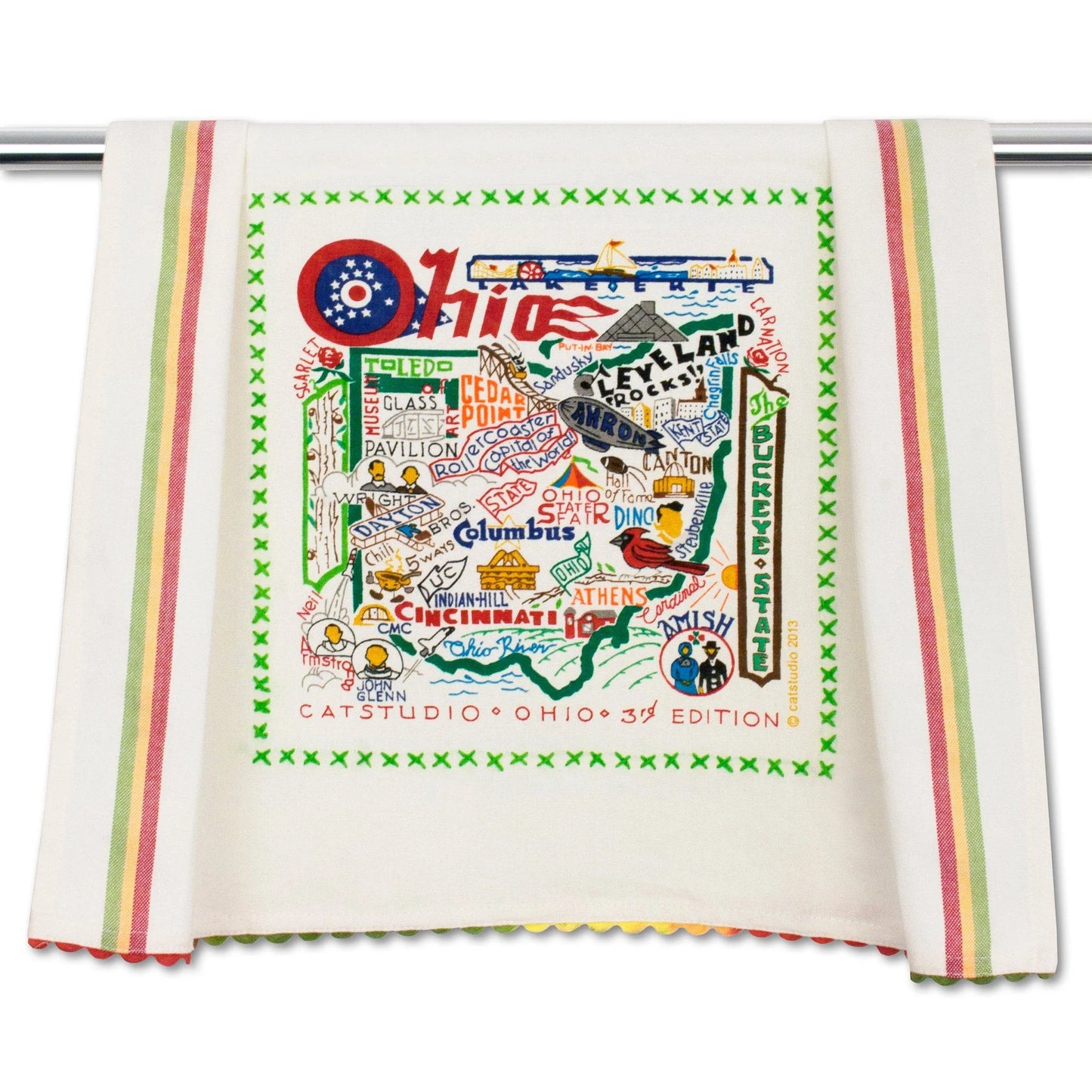 Catstudio Geography Tea Towels