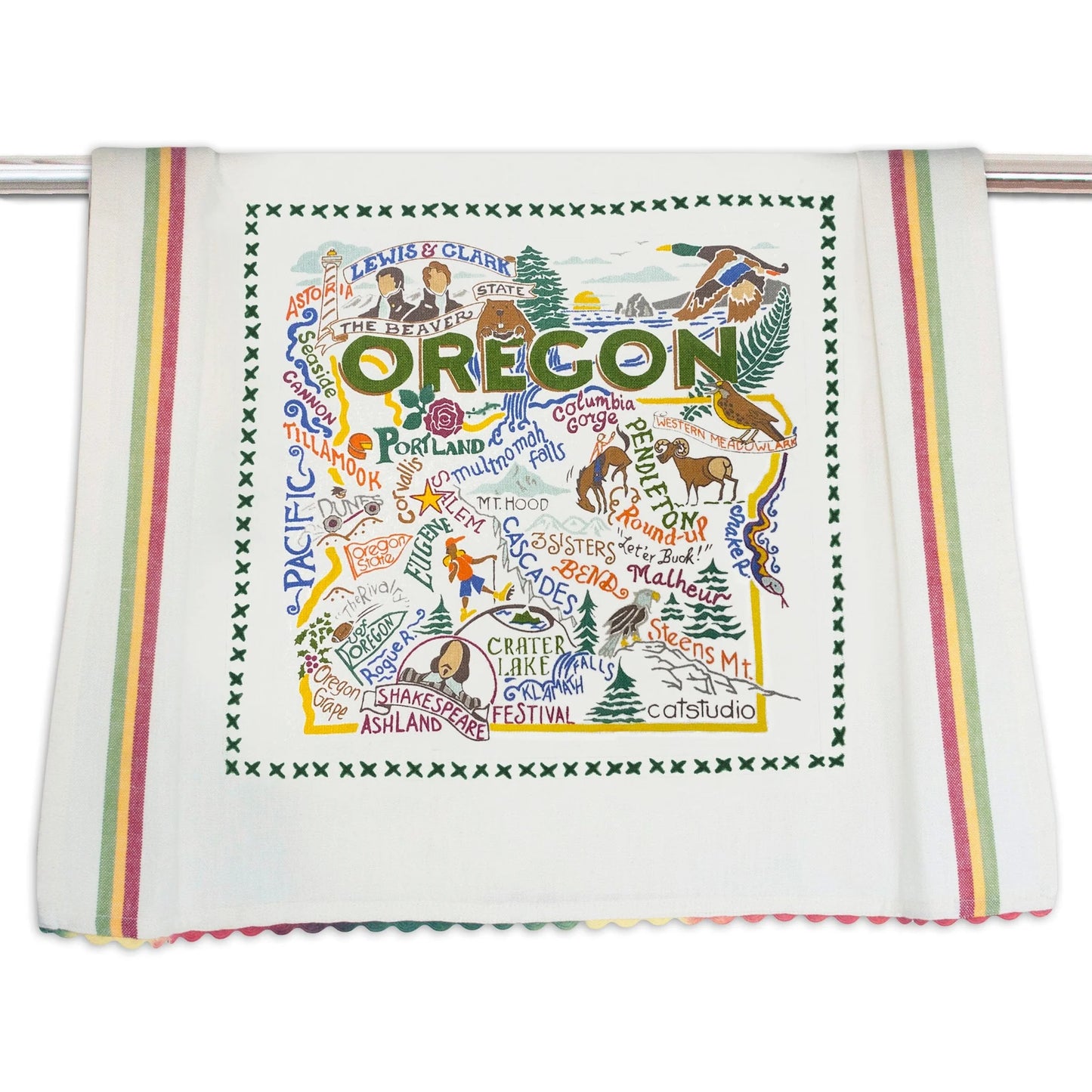 Catstudio Geography Tea Towels