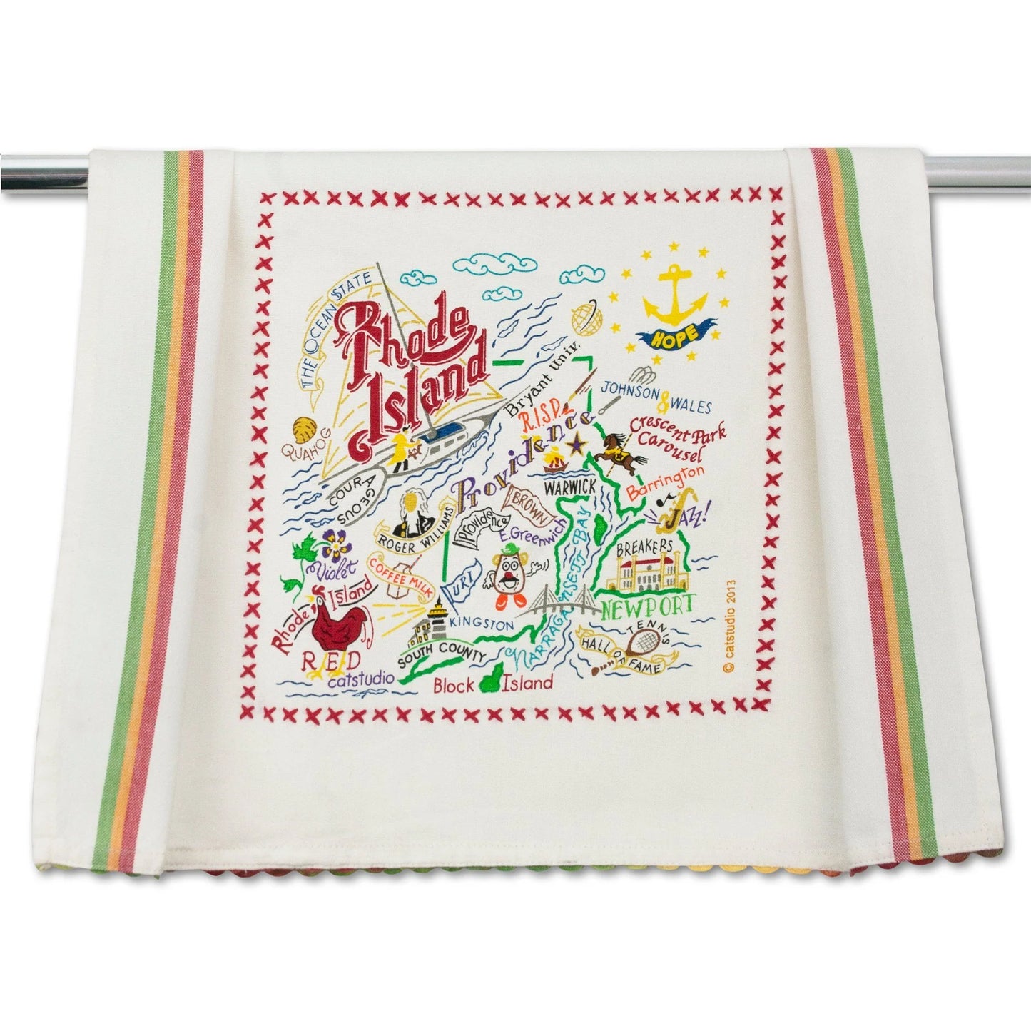 Catstudio Geography Tea Towels