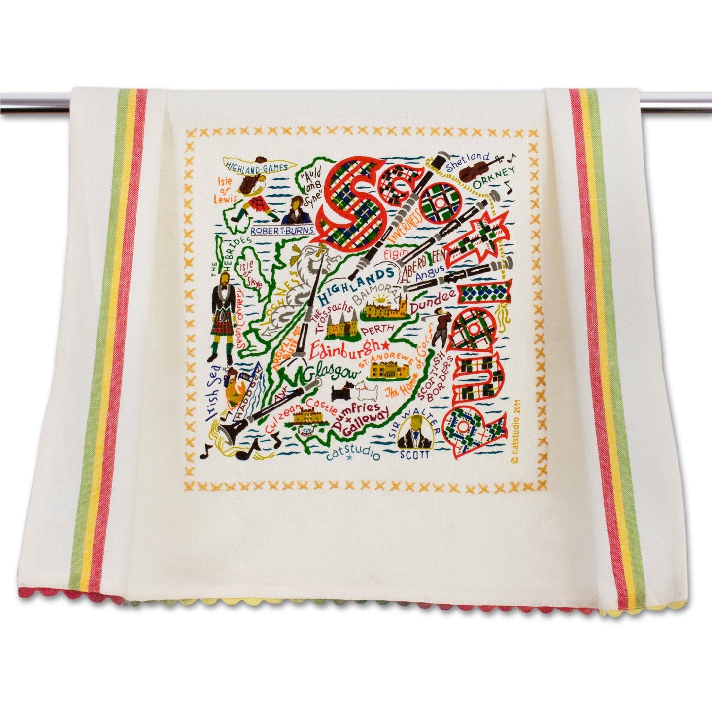 Catstudio Geography Tea Towels