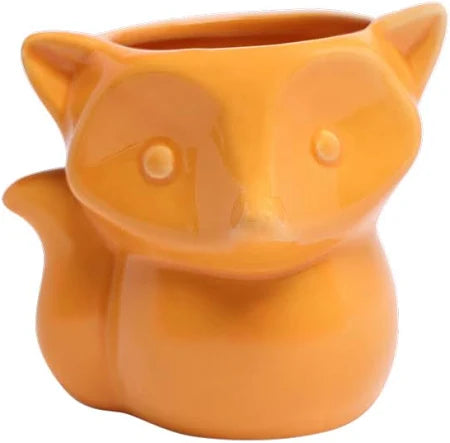 Fox Ceramic Indoor Plant Pot