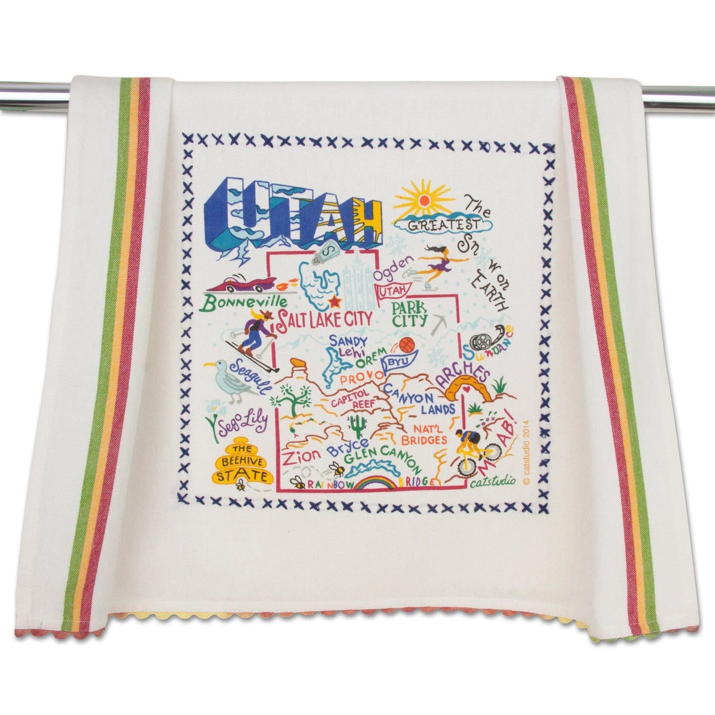 Catstudio Geography Tea Towels