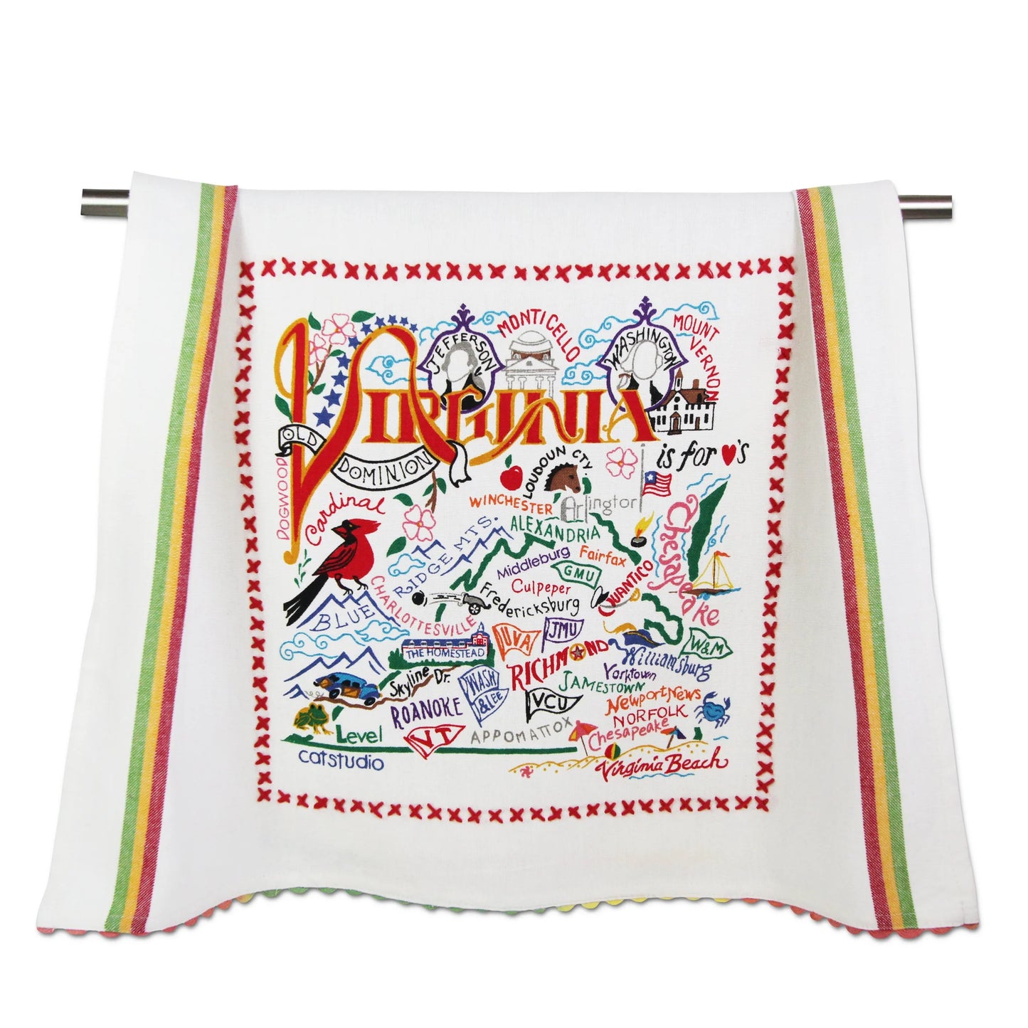 Catstudio Geography Tea Towels