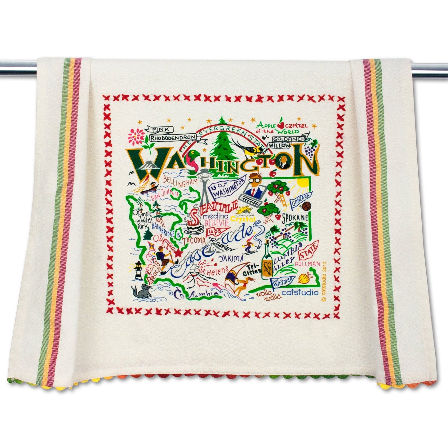 Catstudio Geography Tea Towels
