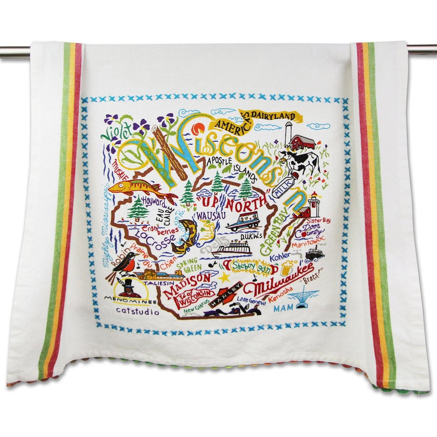 Catstudio Geography Tea Towels