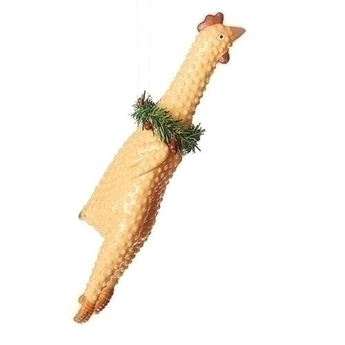Ornament:  8.25"H Rubber Chicken Holiday Tradition
