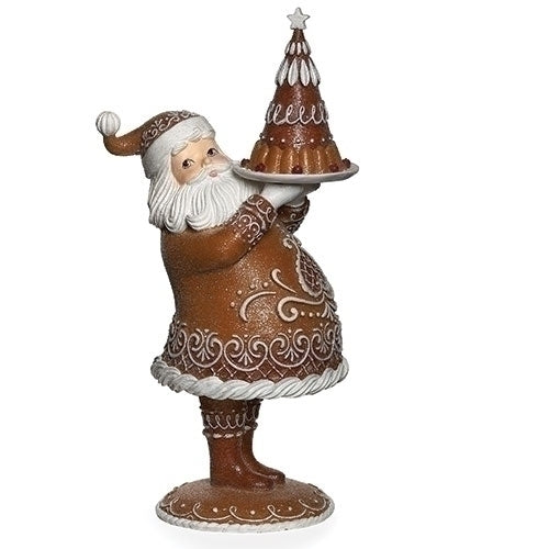 MR CLAUS SANTA GINGERBREAD FIGURE W/CAKE