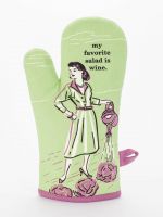 OVEN MITT - My Favorite Salad is Wine