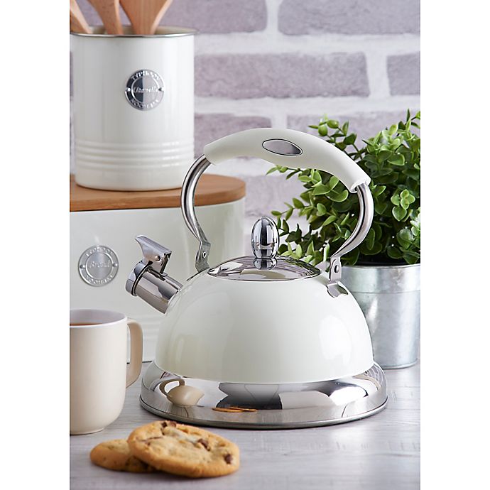 Typhoon Living 2.5-Liter Stovetop Tea Kettle in Cream