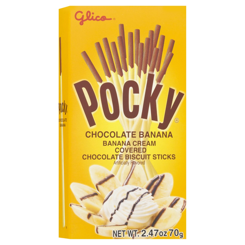 POCKY CHOCOLATE BANANA COOKIE STICKS 2.47 OZ BOX