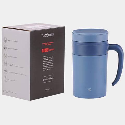 Stainless Tea Tumbler With Handle 16 oz