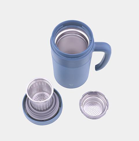 Stainless Tea Tumbler With Handle 16 oz
