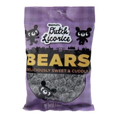 GUSTAF'S SUGARED LICORICE BEARS 5.2 OZ PEG BAG