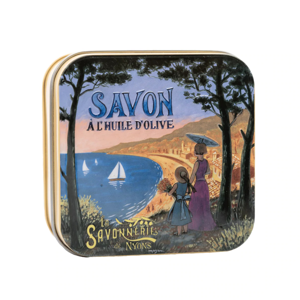 100g Soap in Tin Box  Savon de Coton