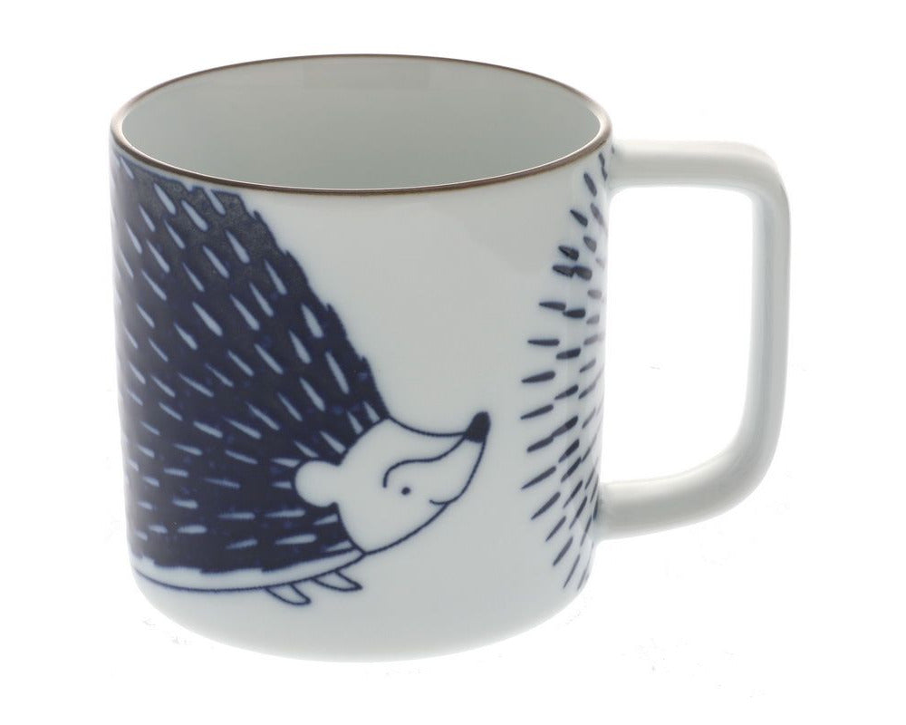Mug Hedgehog Blue & White