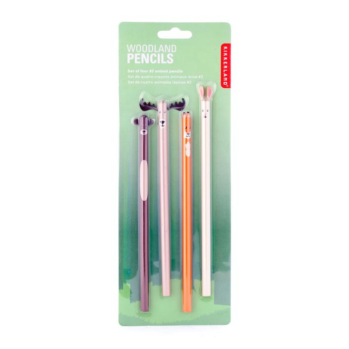 WOODLAND PENCIL SET OF 4