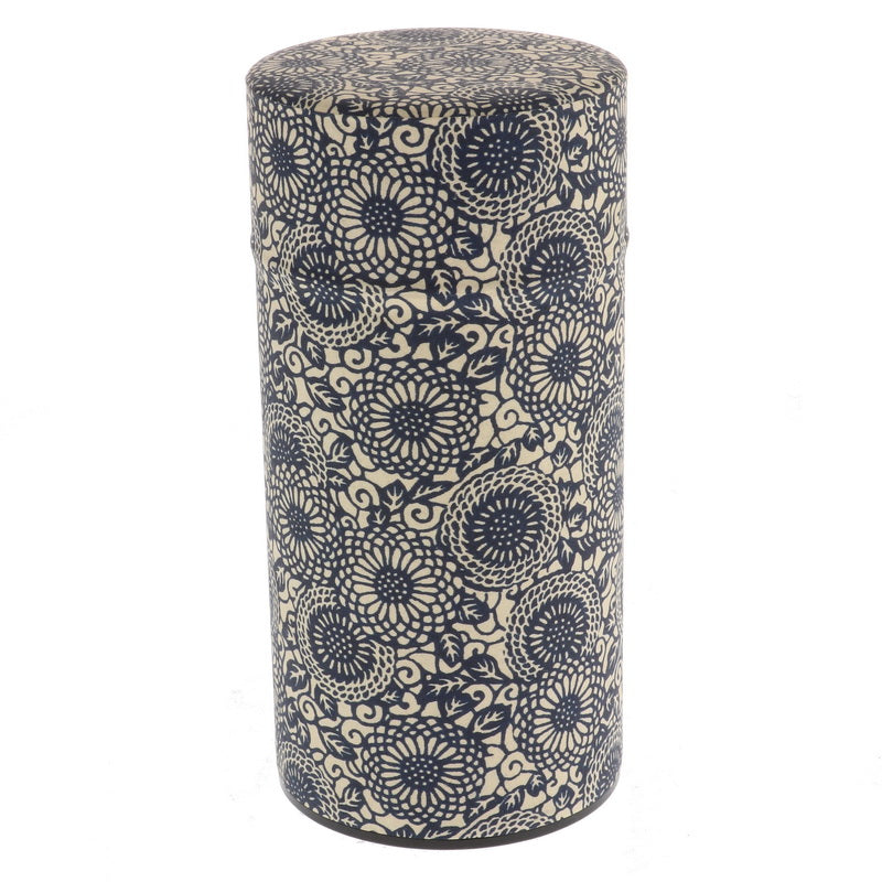 Tea Tin / Canister - Blue Design