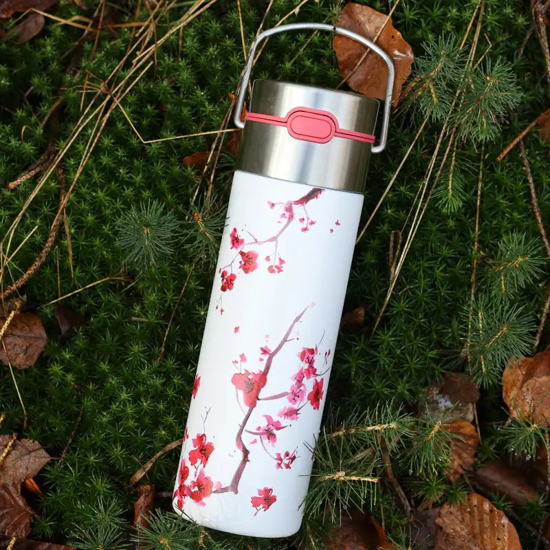 Leeza® Drinking Bottle Cherry Blossom stainless steel, 16.9 fl. oz.