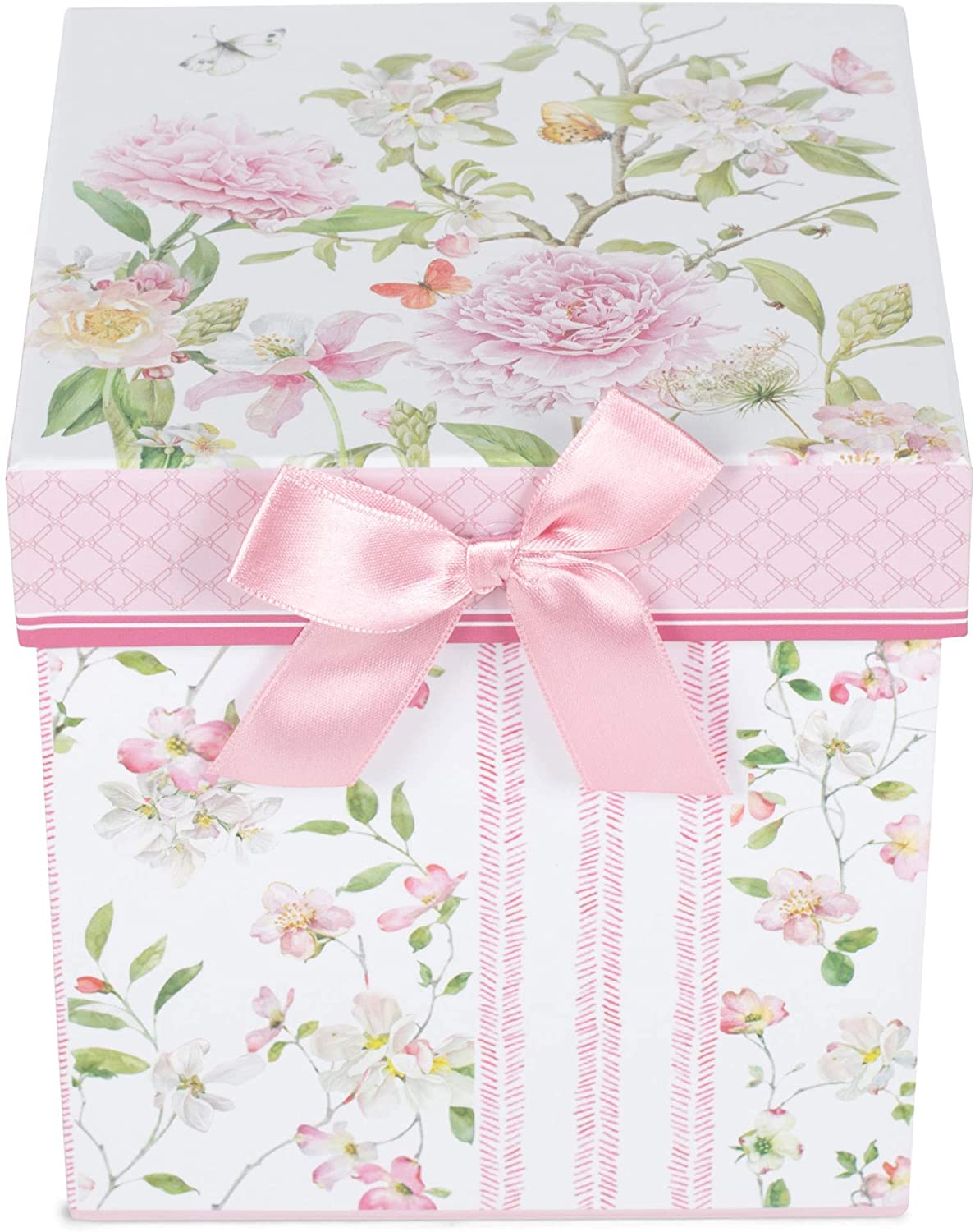 5.8" Porcelain Tea for One, Pink Peony