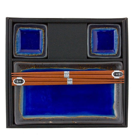 Sushi Set for Two Colbalt Blue