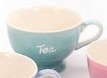 Mug "Abby" ceramics, 3 assorted colors 8.5 fl. oz. (0.25 l)