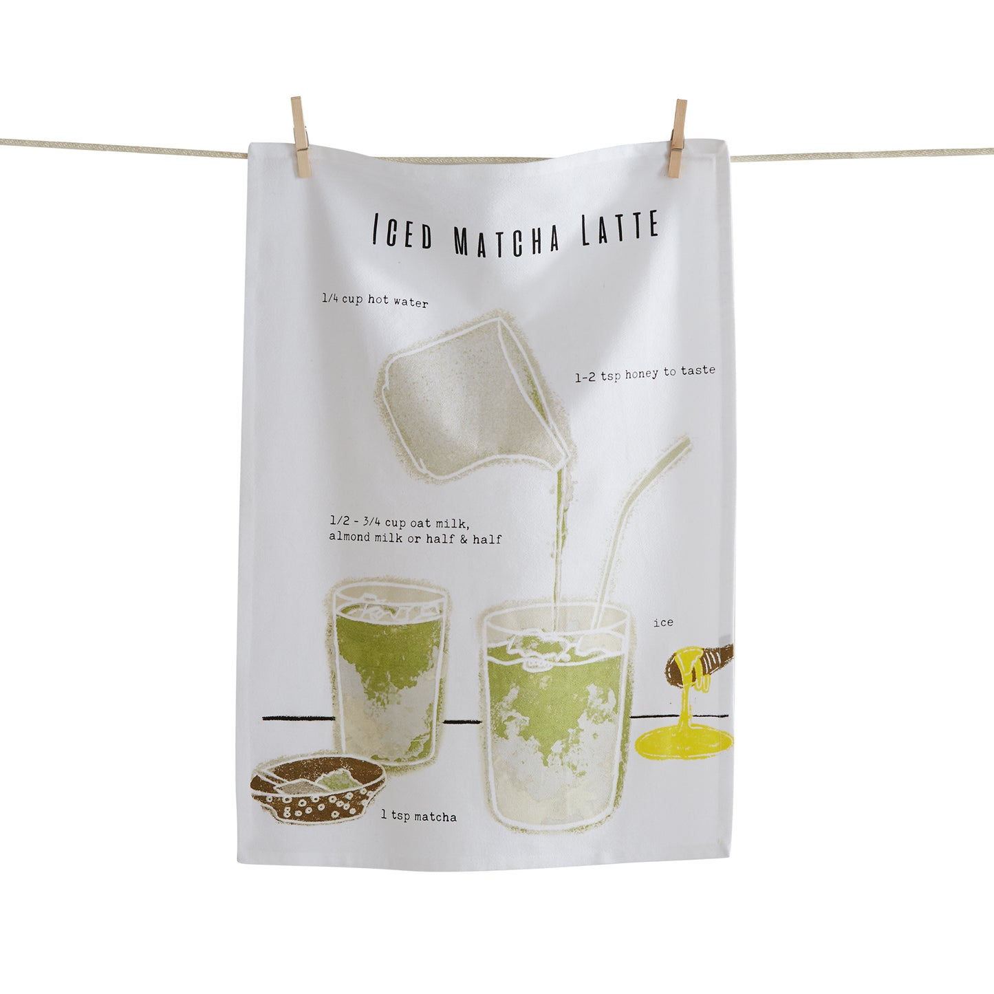Dishtowel - Iced Matcha Latte