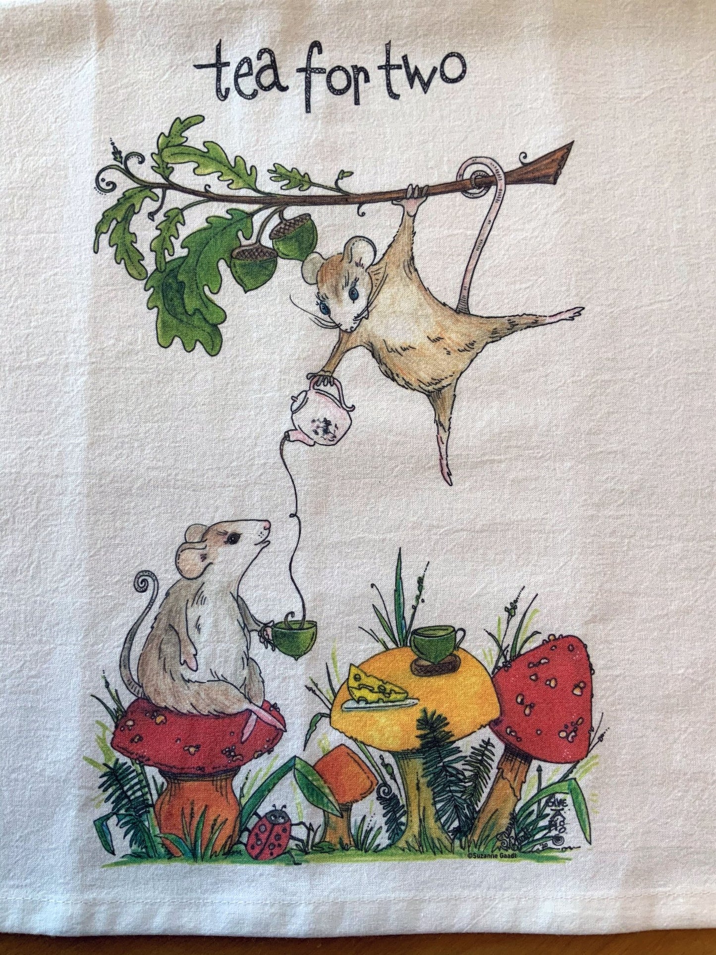 Dish Towel Tea Cup and Saucy