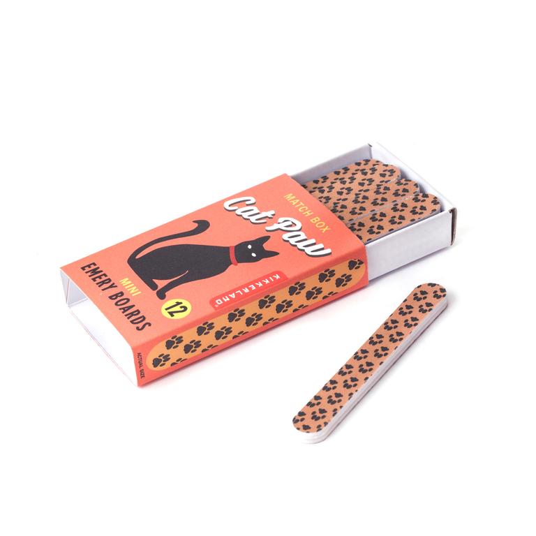 CAT PAW MATCH BOX EMERY BOARDS