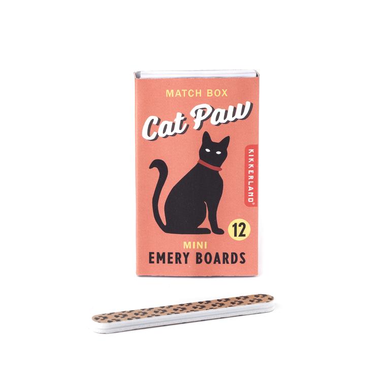 CAT PAW MATCH BOX EMERY BOARDS