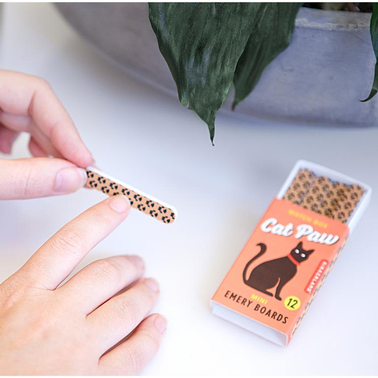 CAT PAW MATCH BOX EMERY BOARDS
