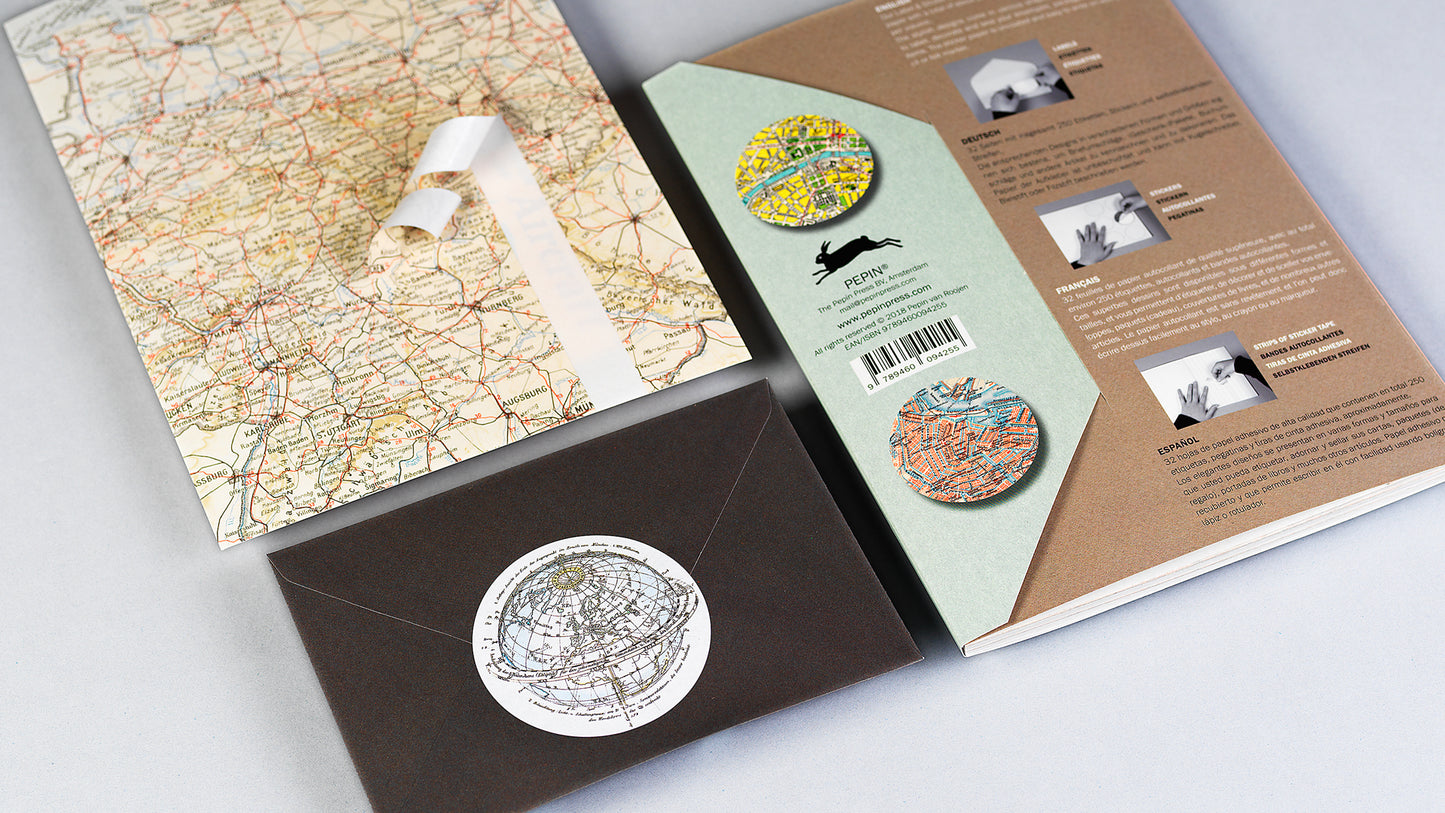 Label, Sticker & Tape Book - Historical Maps