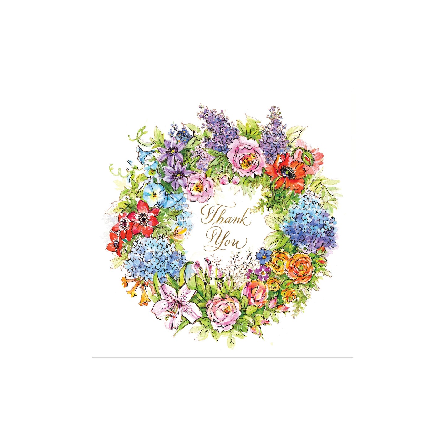 WREATH THANK YOU CARD Niquead