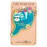 Visor Clip - Don't Hurry Be Happy Sloth