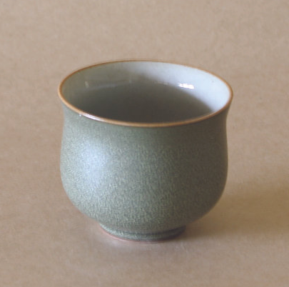 Tear-Drop Spout Gaiwan & 2 Cups, Sage Eastern Elm