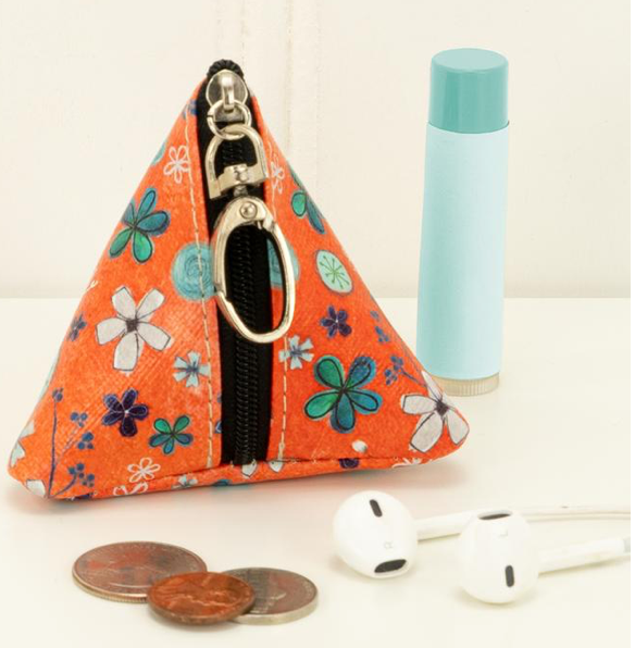 Be Happy Tiny Triangle Bag
