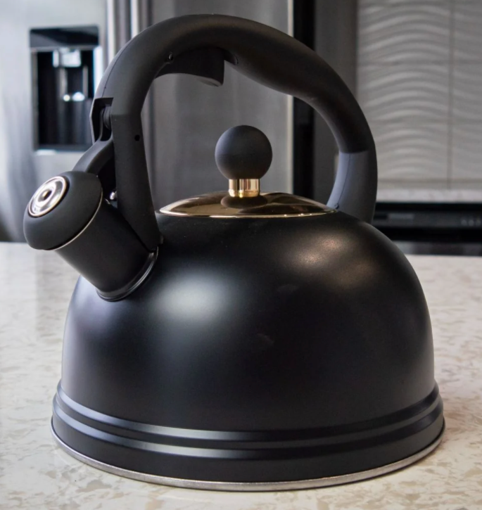 OTTO 1.9QT WHISTLING KETTLE in Black