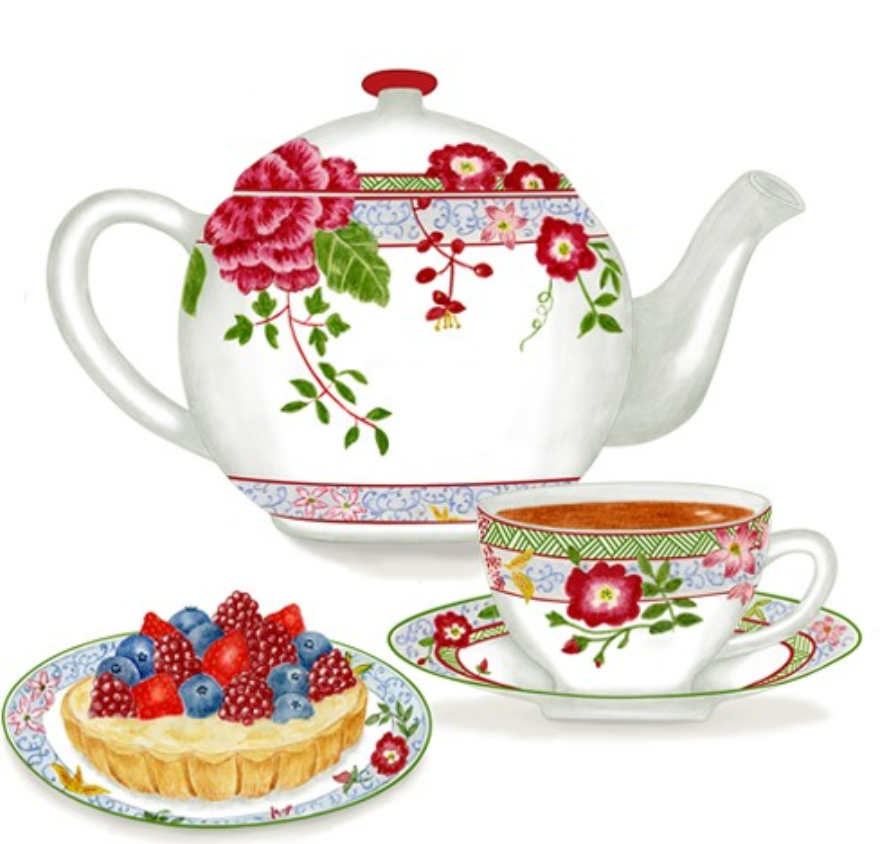 Flour Sack Towel - Teapot