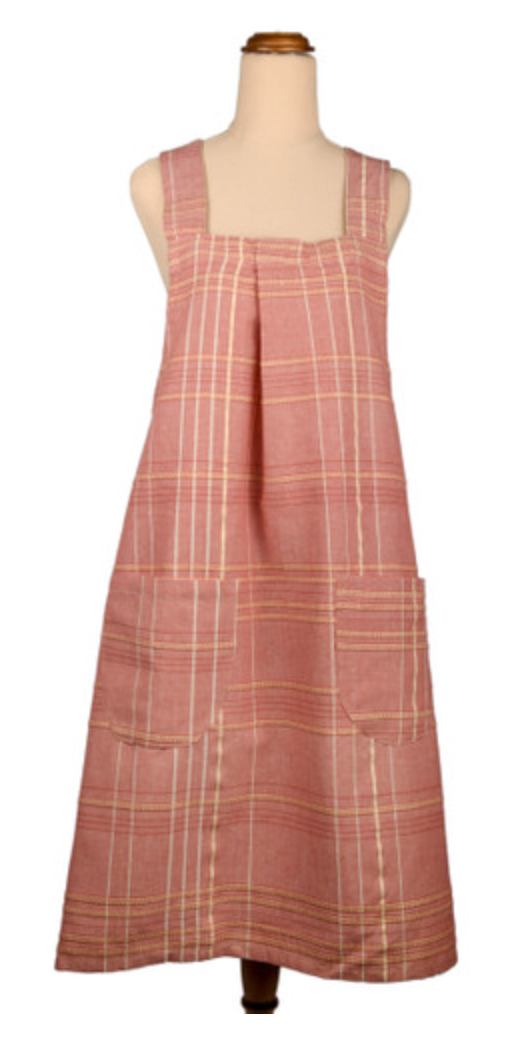 Apron Flax Textured Check AP Fig