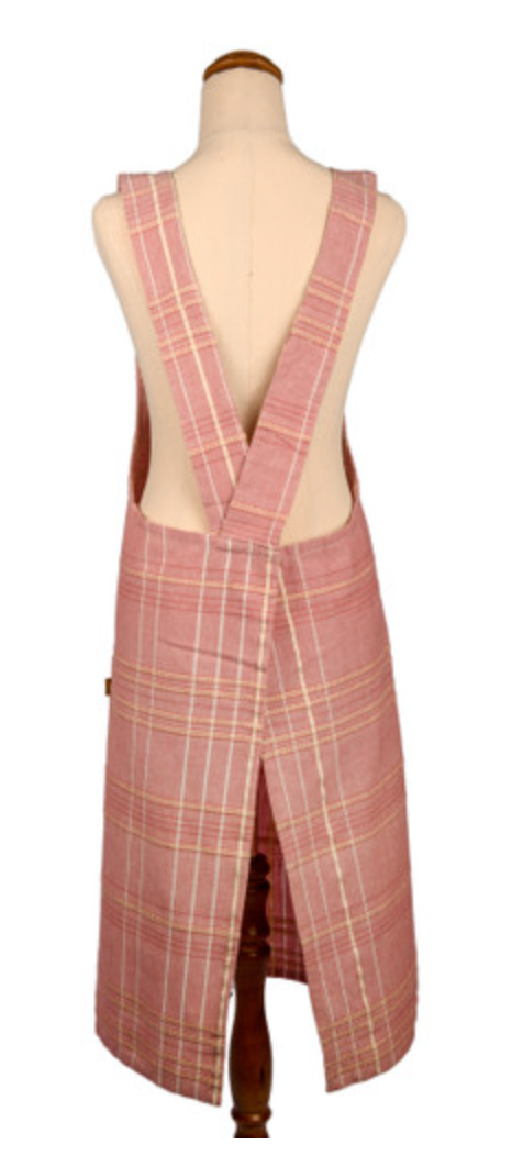 Apron Flax Textured Check AP Fig