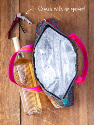 Travel Wine Tote Patchwork