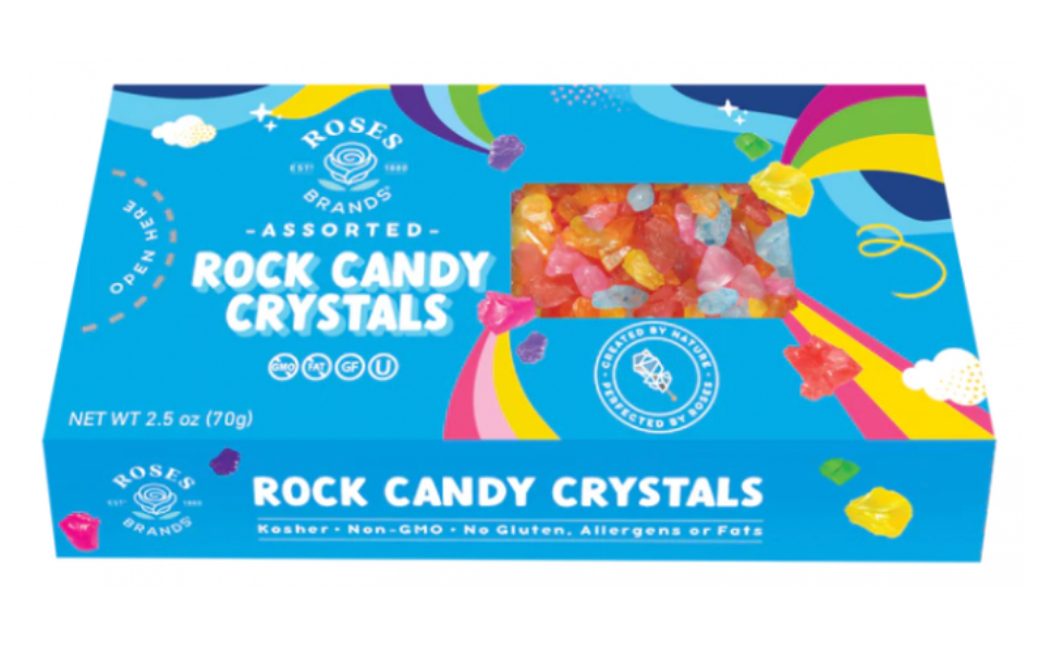 ROSES CONFECTION ASSORTED ROCK CANDY CRYSTALS