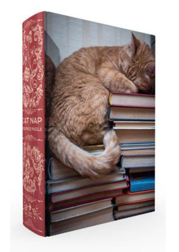 Puzzle Cat Nap Book Box Puzzle, Clamshell