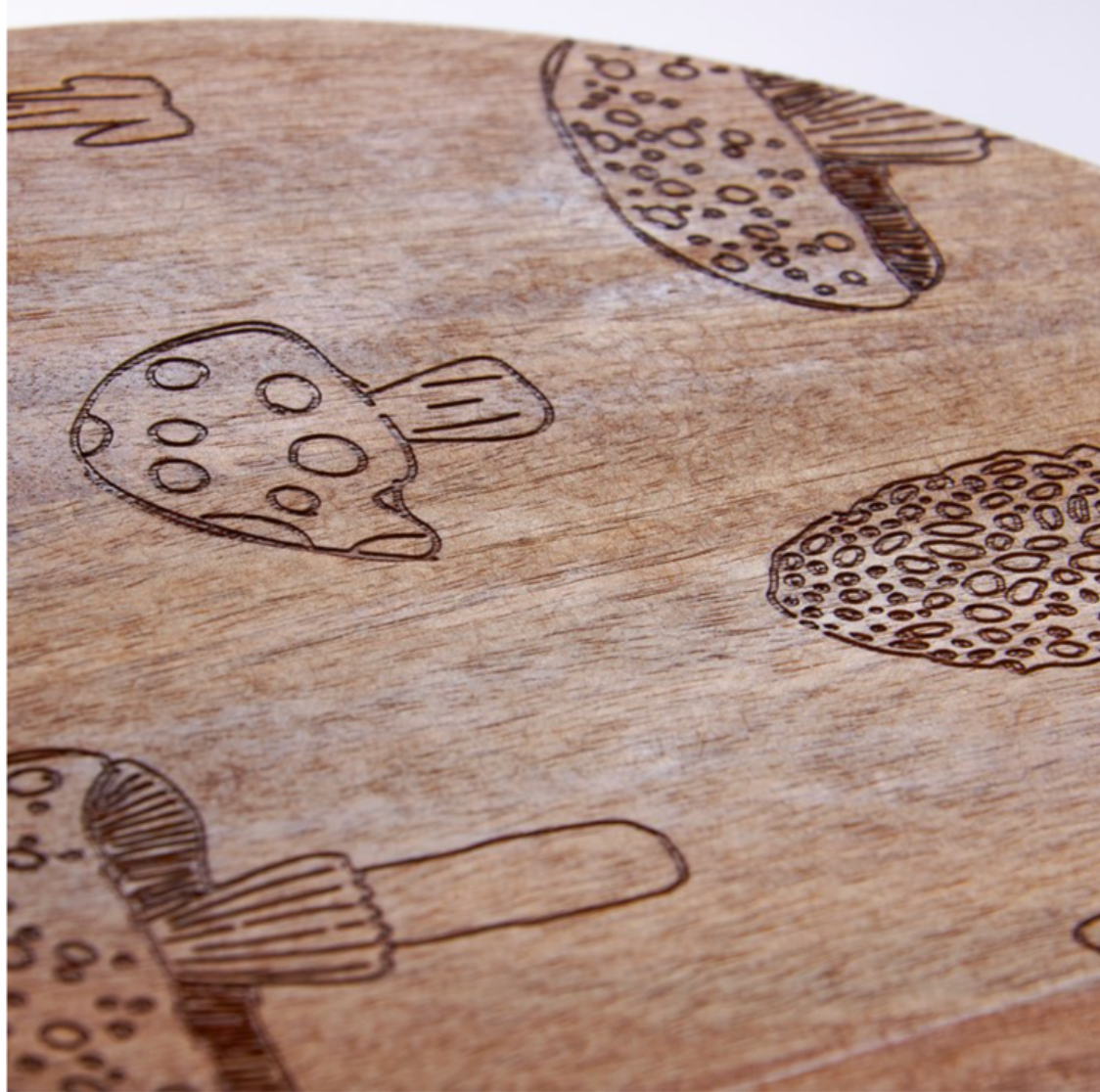 Cutting Board - Mushrooms