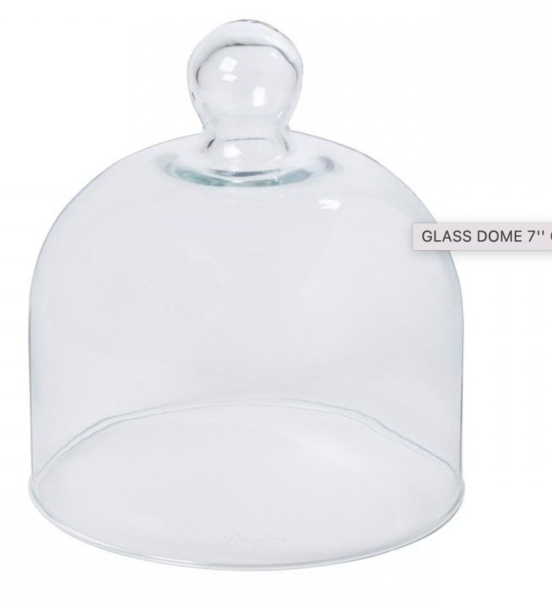 FOOTED PLATE 9'' THE NUTCRACKER WITH GLASS DOME
