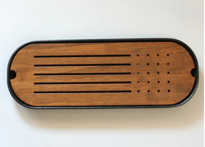 Oval Tea Boat, Ceramic & Bamboo, Ceramic