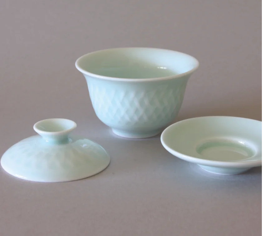 Gaiwan Mesh Patterns, Light Blue