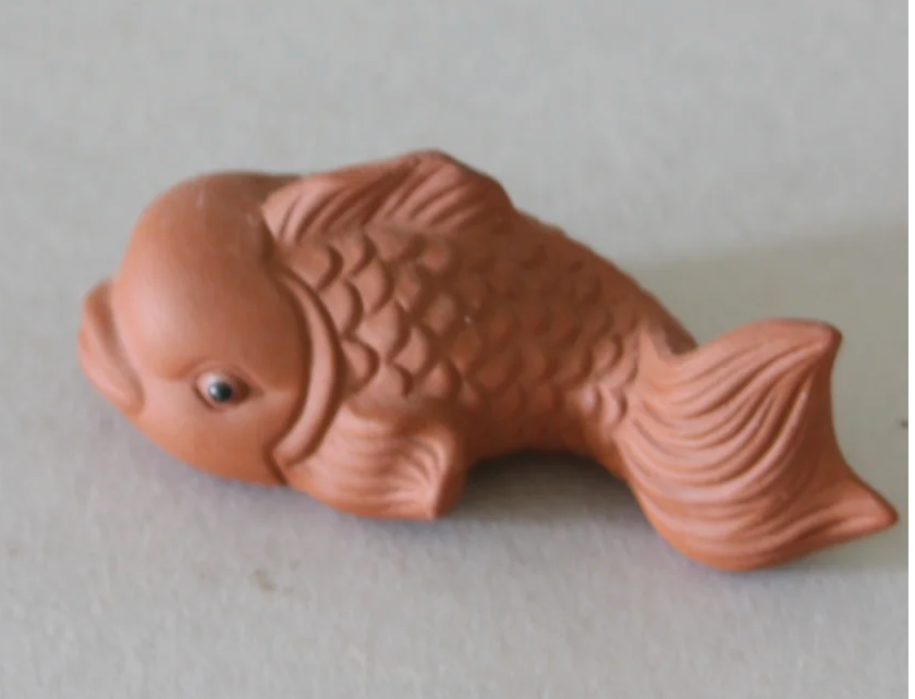Clay Fish Tea Pet #2, Red