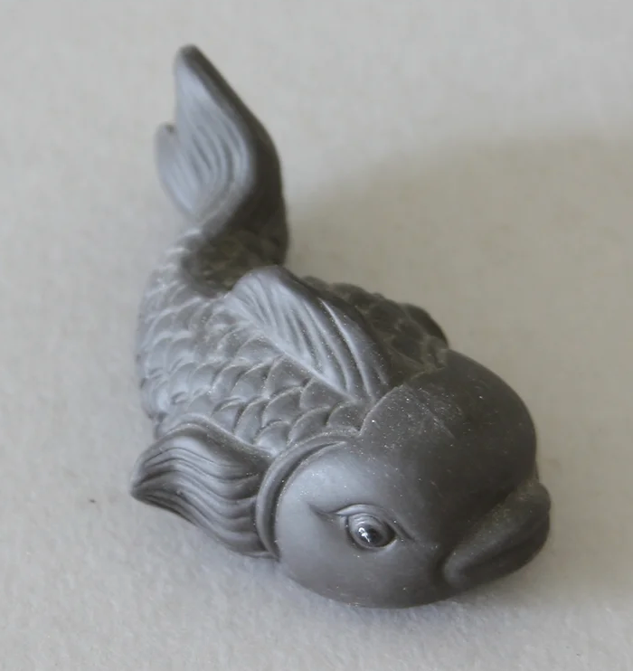 Clay Fish Tea Pet #1, Gray