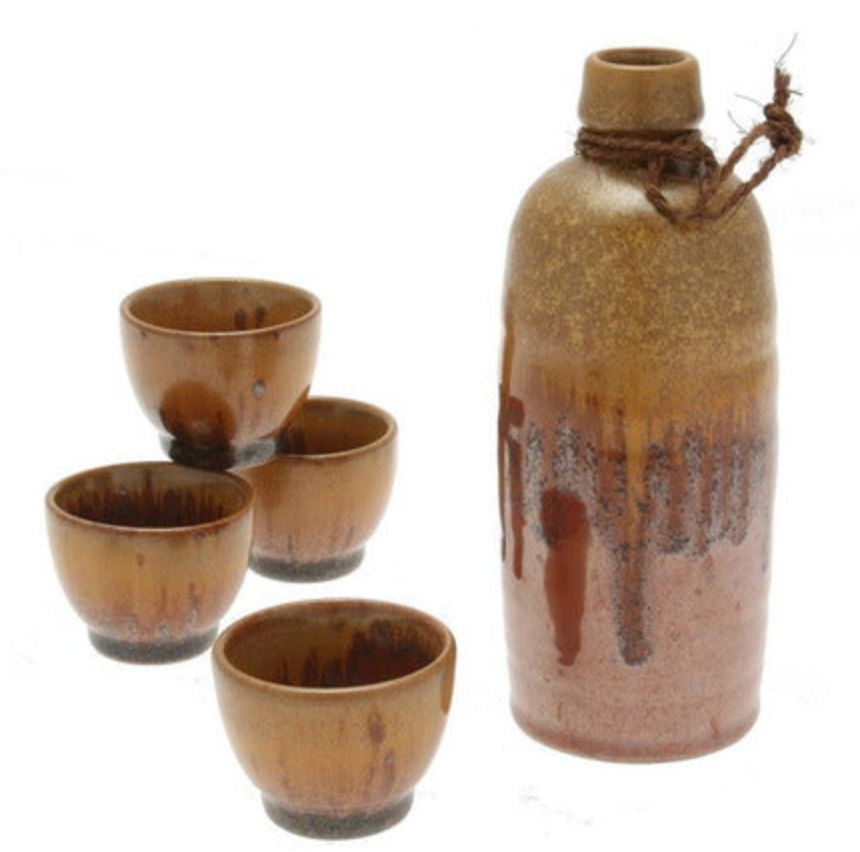 Sake Set Tetsuaka Kin Nagashi