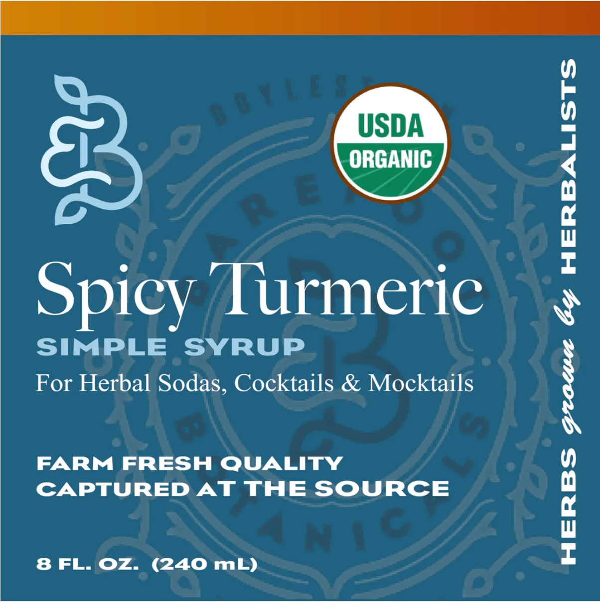 Botanical Simple Syrup, Certified Organic